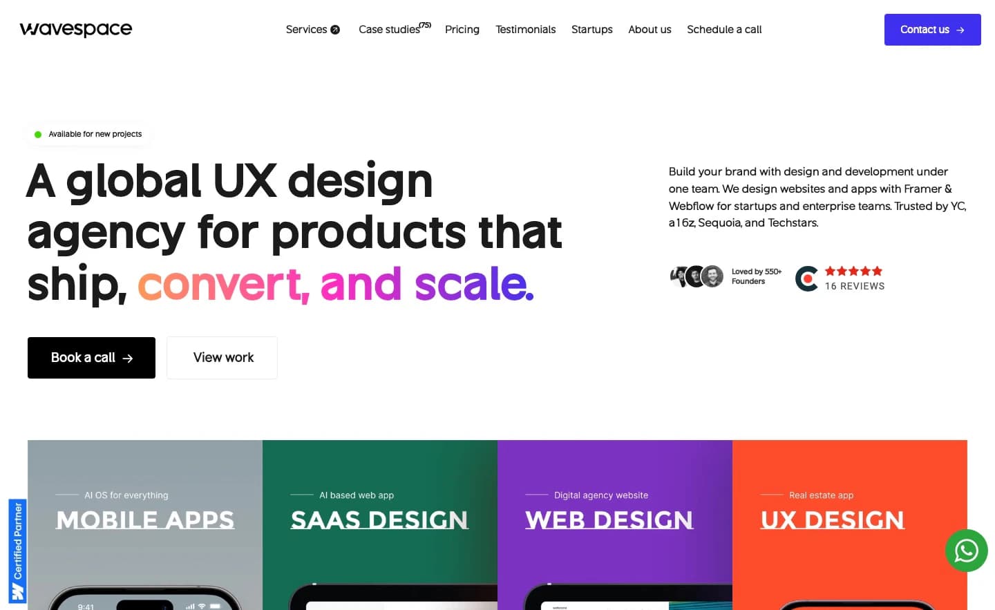 Wavespace homepage